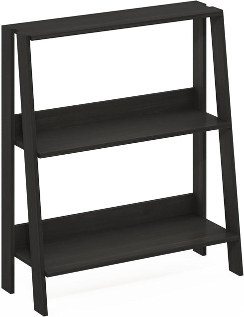 3-Tier 9.3" 23.6" 27", Furinno Ladder Book Shelf, Ladder Shelf, Open Design Bookshelf, Display Storage Bookcase, x x