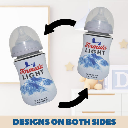 Coozies (2 Coozies 3) American Beer Themed for Baby Bottles - Funny Gift for New Parents & Baby Showers - Premium