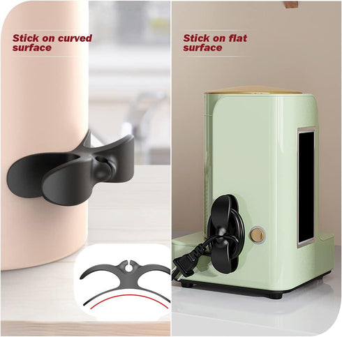 4 Pack Cord Organizer for Appliances, Stick On Cord Holder for Small Kitchen Appliances, Blenders, Coffee Maker, Air