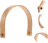 Luxshiny 2 Sets Wooden Teapot Handle Replacement, U Shape Kettle Handle for Stovetop Teapot, Pottery, Stainless Steel