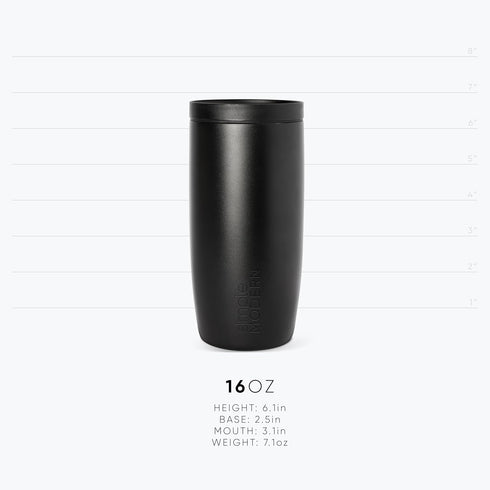 360 16oz Simple Modern Travel Coffee Mug Tumbler with Lid | Ceramic-Lined Insulated Stainless Steel Cold Brew Iced