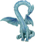 Ebros 5.5" Tall Valentine Cupid Love Blue Dragon Figurine - Romantic Male Dragon Collectible for Dungeons and Dragons