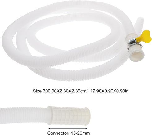 Uonlytech Washer Hoses Portable Washer Air Conditioner Drain Portable Hose Air Conditioner Drain Kit Tube for Washer Washer Abs Lengthen Portable Washing Machine Flexible Hose