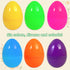 3.4 inch 12Pcs UOUYOO Empty plastic eggs unfilled plastic Easter eggs for Easter Egg Hunt Suprise Egg Stuffers Filler