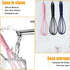 NCAM 5 Pcs Silicone Whisk for Cooking, Mini Stainless Steel Dough Whisk, Non Stick Hand Whisk