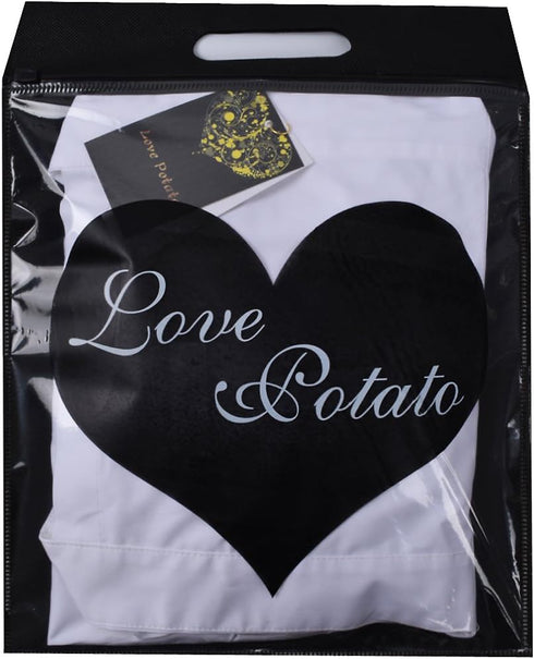 Love Potato Cute White Retro Kitchen Restaurant Aprons for Women Girls - Waitress Apron Gift