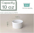 DOWAN 10 oz Ramekins - Ramekins for Creme Brulee, Porcelain Ramekins Oven Safe, Classic Style Ramekins for Baking, Souffle Ramekins Bowls, Set of 6, White by DOWAN