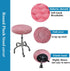 2 Pack Shukii Stool Covers - Soft Slipcover with Elastic Cushion for Bar Round Chair (Pink, Extra Large)