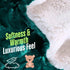 50" 60" DaDa Bedding Lavish Emerald Teal Green Faux Fur Fuzzy Throw Blanket - Mermaid Scales Design White Sherpa