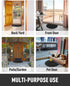 24x36 tchdio Door Mat Outdoor Indoor Entrance Doormat-Semicircular Durable Rubber Non Slip Front Door Mat for Outside