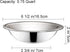 Okllen 10 Pack Small Stainless Steel Bowls, 6 1/2 Inch Wide Metal Prep Bowls, 3/4 Quart for Cooking, Serving, Baking