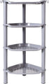 4 Tier Shower Caddy Corner,Plastic Shower Shelf Organizer for Inside Bathroom, Bathtub,