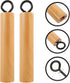 HEMOTON 2pcs Wooden Pot Handle, Universal Detachable Grip Replacement for Wok Frying Pan, Khaki