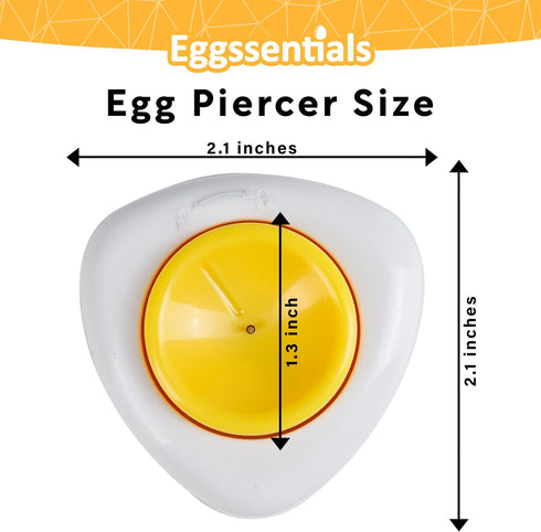 Eggssentials Egg Piercer to Cook Hard Boiled Eggs - Sturdy Base and Sharp Pin to Pierce Raw Eggs.