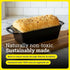 8.5 Inches Lodge Seasoned Cast Iron Loaf Pan - Pre-Seasoned Rectangular Cast Iron Bakeware- Even Browning Bread Pan