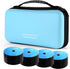 alavisxf xx CD Case, Portable Zipper Holder for 96 Capacity Blu-ray DVD, EVA Protective Disc Storage Organizer Bag (Sky