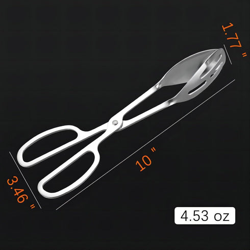 2-PACK Serving Tongs for Buffet, Stainless Steel Food Serving Tongs with Scissor Handles, Kitchen Utensil