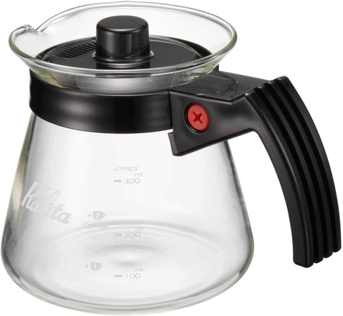 Kalita Coffee Tea Server Glass for Microwave, 300cc #31203