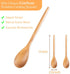 Wooden Spoons for Cooking,14 Inch Comfort Grip Wood Spoons,Wooden Kitchen Utensils for Stirring Scraping Flipping and Serving,Non-Stick Cookware Safe(Acacia,2 Spoons Set)
