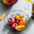 Metal Wire Fruit Bowl, Iron Arts Fruit Storage Basket for Kitchen Counter, Decorative Hold for Vegetables, Bread, Snacks