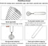 Stainless Steel Spring Coil Whisk, Hand Mixer Kitchen Tool for Mixing, Blending, Beating, Cooking