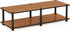 Furinno Just No Tools Wide Television Stand, Light Cherry with Black Tube