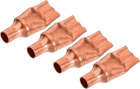 MECCANIXITY 4-Pack Refrigeration Capillary Tube Filters Liquid Separator 9.52mm to 3mm Flat Copper Fitting for HVAC
