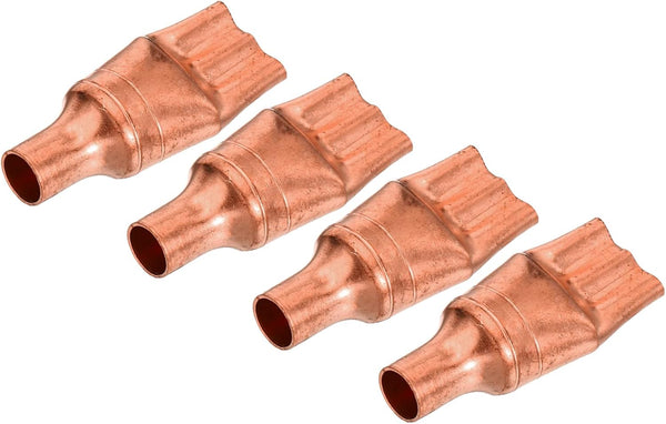 MECCANIXITY 4-Pack Refrigeration Capillary Tube Filters Liquid Separator 9.52mm to 3mm Flat Copper Fitting for HVAC