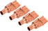 MECCANIXITY 4-Pack Refrigeration Capillary Tube Filters Liquid Separator 9.52mm to 3mm Flat Copper Fitting for HVAC