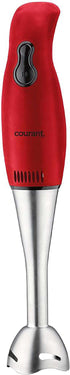 Courant 2-Speed Hand Blender - 200W Stainless Steel Leg, Easy to Clean, Red