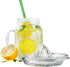 Glass Lemon Juicer, Manual Squeezer for Small Citrus with Handle and Pour Spout, 2.02oz