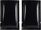 QQ Studio 100 PCS Metallic Mylar Foil Sealable Bags (7x10cm (2.7x3.9"), 100x Black)