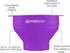 Collapsible Silicone Popcorn Popper Bowl with Lid and Handles, Microwave Safe (Purple)