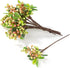 20 9.8 inch SHACOS Artificial Pink Berry Stems PCS Fake Berries Branches Spray with Green Leaves Small Berry Picks
