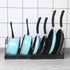 Expandable Pots and Pans Organizer, Adjustable Rack for Kitchen Countertop and Cabinet with 12 Dividers