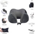 Travel Pillow, Best Memory Foam Neck Pillow for Sleeping, Airplane Car & Home Use (Grey)