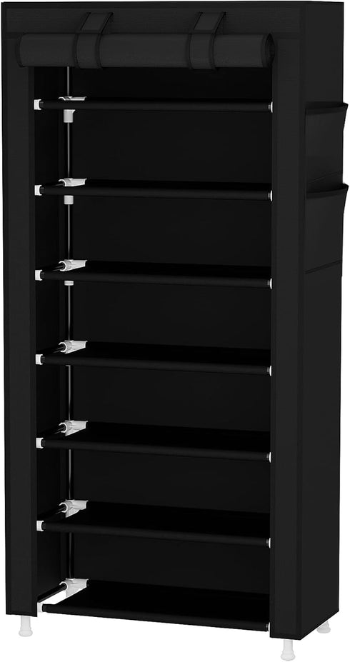 7 Closet Calmootey Tier Shoe Rack Organizer,Portable Shoe Shelf with Nonwoven Fabric Cover