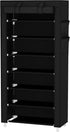 7 Closet Calmootey Tier Shoe Rack Organizer,Portable Shoe Shelf with Nonwoven Fabric Cover