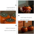 NUOBESTY Ceramics Glazed Persimmon Tea Storage Containers - Sealed Jar for Tea Coffee Spice Orange