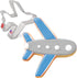 Ann Clark 4" Airplane Cookie Cutter, Made in USA