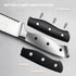 8-Piece Set 4.7 Inch Alata Steak Knives with Block, with Serrated Edge Razor-Sharp Dinner Knives, Full-Tang