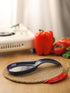 GDCZ Porcelain Spoon Rest, Large Utensil Holder for Kitchen Counter, Navy