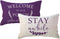 ULOVE LOVE YOURSELF Porch Decor Lumbar Throw Pillow Covers 12x20,2Pack Country Farmhouse Pillowcases Welcome to