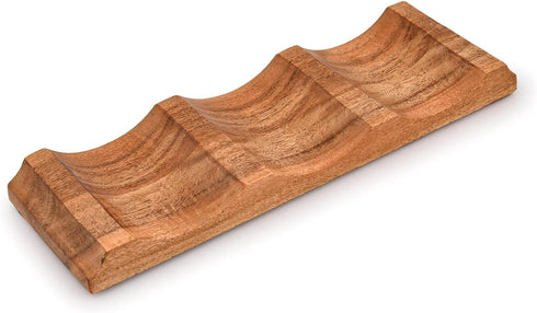 Tabletop Wine Racks Acacia Wood Countertop Wine Holder for Kitchen Bar, Pantry, Wine Cellar (12" X 4" X 1")