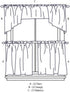 CHF Industries Wines Kitchen Curtain Set, 36-inch Length