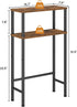 15.7" 2-Tier Asgolion Narrow Console Table, Small Entryway Table, Sofa Table with Storage, Skinny Console Tables