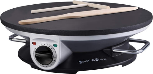 No Edge Crepe Maker, 13 Inch Electric Griddle & Non-stick Pancake Maker, Crepe Pan