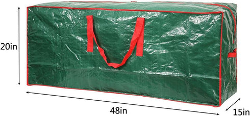Sattiyrch Christmas Tree Storage Bag - Fits Up to 7.5 ft Holiday Xmas Disassembled Trees with Durable Reinforced Handles & Dual Zipper - Waterproof Material Protects from Dust,Moisture(Green) by Sattiyrch
