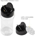 TUZAZO 3 oz Clear Plastic Spice Jar with Shaker Lids and Labels, Empty Spice Jars for Storing Spice and Seasoning