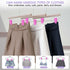 40 Pcs Plastic Baby Hanger Clips Slim-line Finger Clips Set for Velvet Clothes Hanger (Pink)